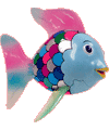 O peixe arco-íris para colorir